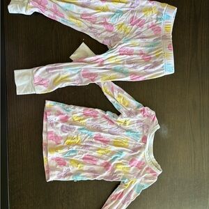 Colorful Bunny Pajama Set